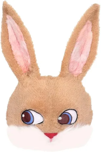 Miniatura 8 de Himine Máscara de conejo de media cara de EVA para fiesta de carnaval de Halloween Negro