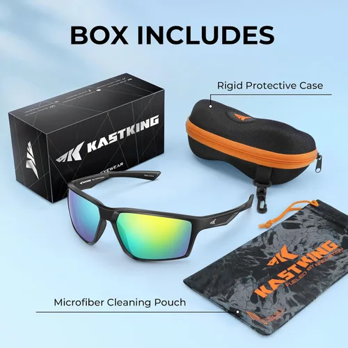 Miniatura 7 de KastKing Osage - Gafas de sol deportivas polarizadas para hombres y mujeres, ideales para conducir, pescar, ciclismo, correr, protección UV