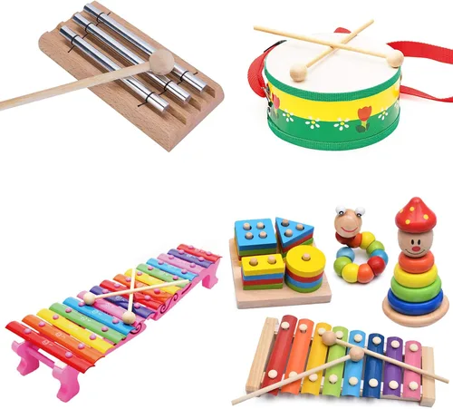 Miniatura 3 de Palitos de percusión de mazos de madera para xilófono, campanilla, bloque de madera, glockenspiel y campanas, 8 pulgadas de largo
