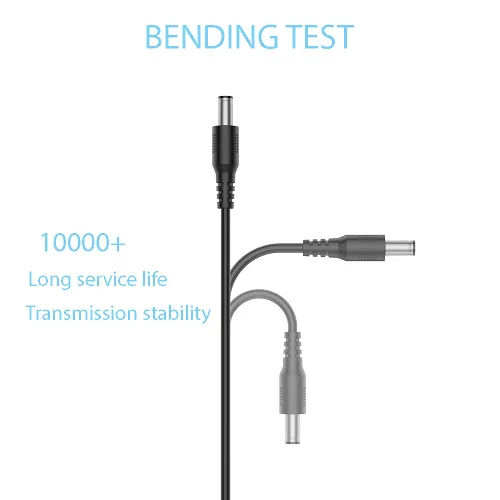 Miniatura 8 de LIANSUM - Cable de alimentación USB a DC 5V, cable de carga con enchufe Jack DC 5.5x2.1mm universal y 10 puntas de conector Micro USB, Type-C, Mini