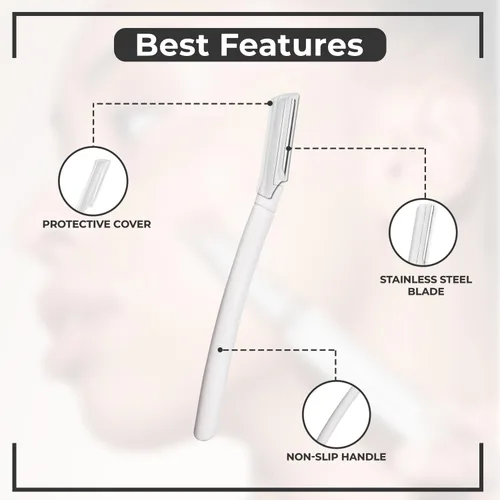 Miniatura 2 de Visage - Maquinillas de afeitar faciales de precisión, herramienta de dermaplaning de retoque, maquinilla de afeitar de cejas, eliminación de pelos