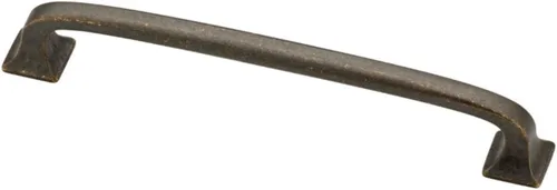 Miniatura 25 de Franklin Brass (Paquete de 10) – Manijas de gabinete de hierro suave, centro de agujero de 5-1/16 pulgadas, tiradores para cajones, puerta de Metal