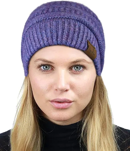 Miniatura 479 de C.C Trendy Warm Chunky Soft Stretch Cable Knit Beanie