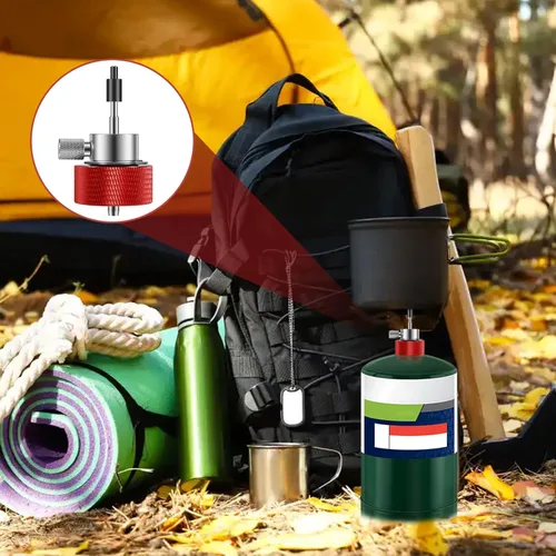 Miniatura 7 de Adaptador de llenado de propano Airsoft, válvula de conector de tanque de gas verde sin fugas, adaptador de tanque de propano reutilizable
