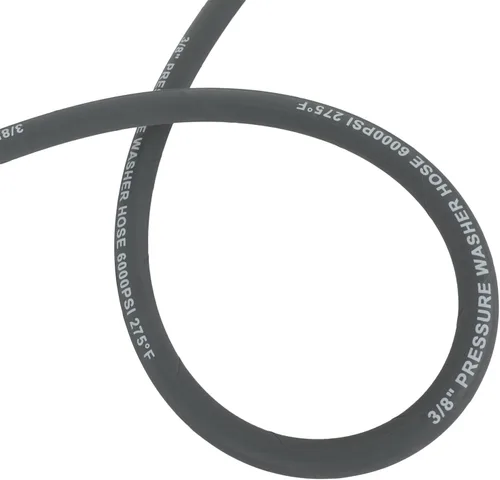 Miniatura 9 de OCPTY Water Pressure Washer Hose 3/8" 50ft 6000 psi Gray 2-Braid R2 Kink Resistant, Hot and Cold Water Max 248°F, Non-Marking