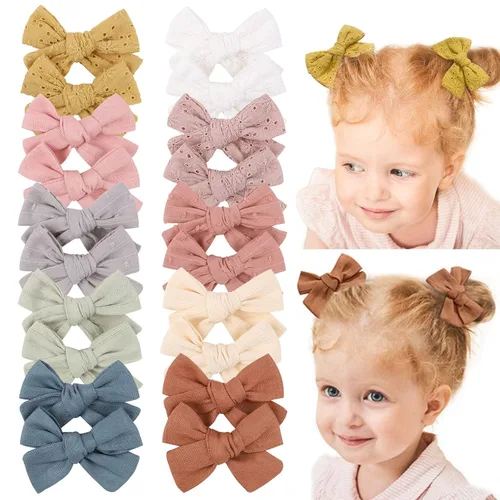 20 pinzas para el pelo para bebé, pasadores totalmente forrados, accesorios para el cabello para niñas pequeñas, niños y adolescentes