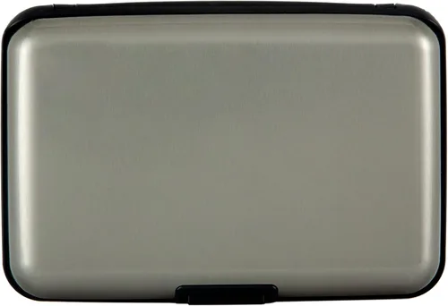 Miniatura 33 de Soporte para tarjetas de crédito, cartera metálica con bloqueo RFID para tarjetas de identificación para mujeres y hombres, funda rígida de aluminio