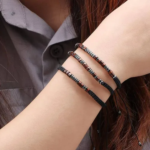 Miniatura 3 de RINTOLER Pulseras con código morse para mujeres y hombres, regalos para su mejor amiga, pulseras inspiradoras divertidas para mujeres y niñas