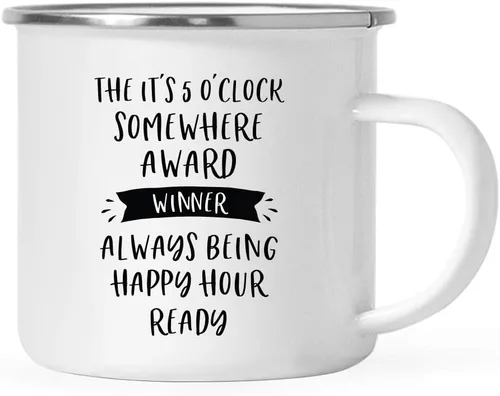 Andaz Press Taza de café de acero inoxidable de 11 onzas con diseño de fogata, regalo divertido para compañero de trabajo, ganador del premio de