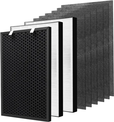 Miniatura 9 de 1 juego de filtro de repuesto Air220 Air320 compatible con purificador de aire Bissell Air220 Air320 2768A 2609A, incluye postes, prefiltros