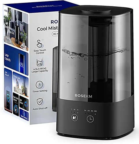 Miniatura 7 de ROSEKM Humidificadores de 4.5L para dormitorio, humidificadores para habitación grande del hogar, humidificadores de niebla fría para bebés