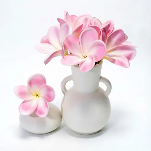 Miniatura 51 de Regalos de Cumpleaños para Mujeres 8pcs Flores Rosa Claro PU Tacto Real Flores Regalos para Mujeres para Navidad Flores Artificiales para Bricolaje