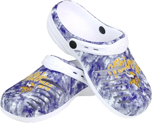 Miniatura 82 de FOCO NFL Womens NFL Team Logo Cloudie Garden Water Sandals Shoes Slipper Clogs with Strap