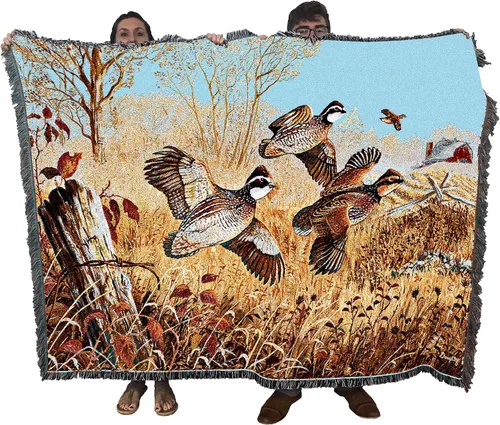Miniatura 16 de Pure Country Weavers Cynthie Fisher - Manta de Backwater Woodies - Tapiz de regalo de cabaña de Ducks Lake Lodge tejido de algodón, fabricado