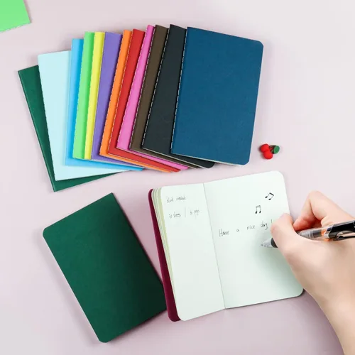 Miniatura 6 de Paquete de 60 Mini Cuadernos de 3.5 x 5.5 Pulgadas, Mini Diarios Blocs de Notas para Niños, Juego de Cuadernos de Bolsillo Pequeño, 12 Colores Para