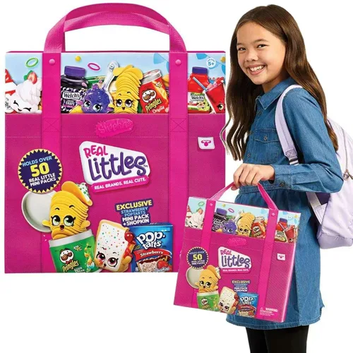 Shopkin Real Littles - Estuche de coleccionista con exclusivo paquete de mini tartas de fresa