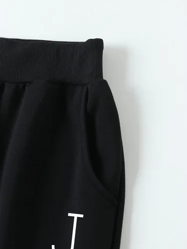 Miniatura 3 de GORGLITTER Conjunto de 2 piezas para hombre, sudadera de manga larga con cuello redondo y cordón en la cintura
