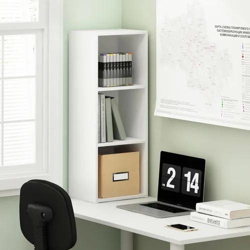 Miniatura 18 de Furinno Jaya Enhanced Home Estantería ajustable de 3 niveles, pino ámbar
