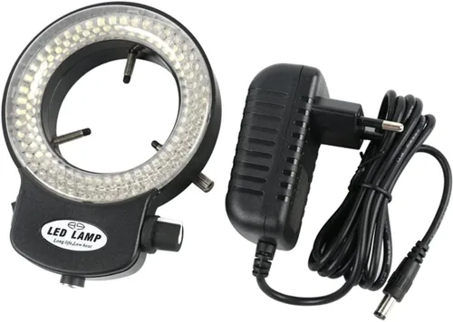 Kit de accesorios para microscopio 144 LED de alta luminancia anillo ajustable lámpara iluminadora para industria microscopio estéreo diapositivas
