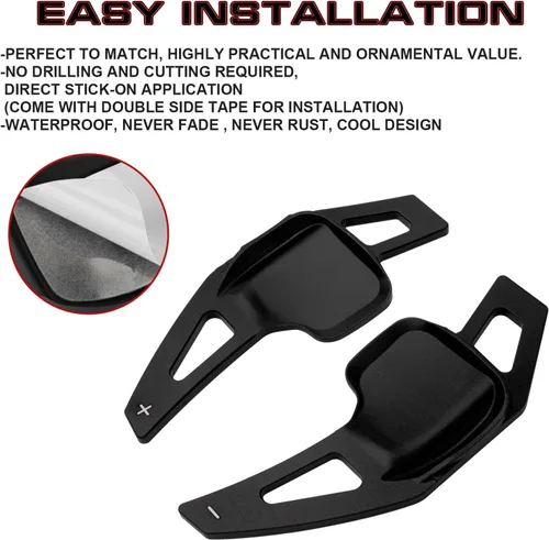 Miniatura 7 de x xotic tech Extensiones Negras de Paletas de Cambio Cubierta de Moldura Interior Compatible con BMW Serie 2 3 4 X1 X2 X3 X4 X5 X6 F30 F31 F15 F16