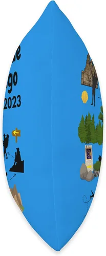 Miniatura 2 de El Camino de Santiago Pilgrim Camino Santiago de Compostela 2023 Pilgrim Journey - Almohada (16 x 16 pulgadas), multicolor