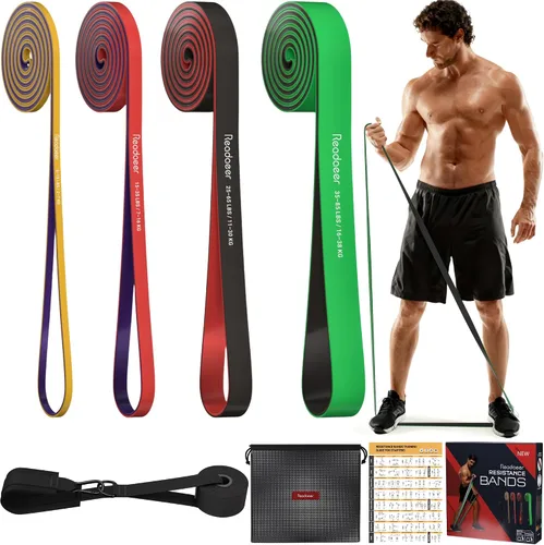 Miniatura 10 de Pull Up Assitance Bands, 5-Level Resistance Bands for Working Out, Pull Up Bands Set for Men & Women, Exercise Bands for Full-Body Training(5-125LBS)