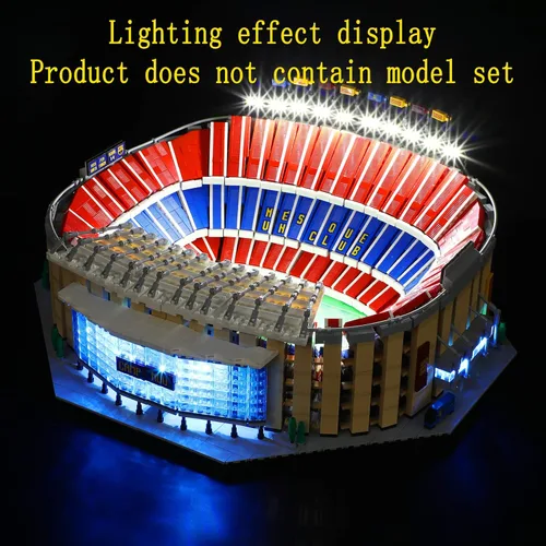 Miniatura 7 de Kit de luces LED GEAMENT compatible con Lego Camp NOU – FC Barcelona - Juego de iluminación para el modelo de construcción Creator 10284