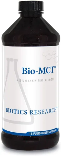 Biotics Research Bio MCT - Combustible cerebral, energía cerebral, energía pura, triglicéridos de cadena media, MCT, triglicérido caprílico 16 onzas