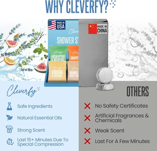 Miniatura 5 de Cleverfy Shower Steamers - Aromaterapia - Regalos de cumpleaños para mujeres, mamá, esposa, abuela, ella, mejor amiga, hija, hermana, adolescentes