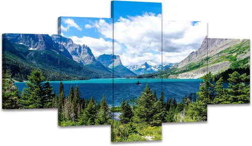 Miniatura 8 de SKASNFAI Grand Teton - Lienzo decorativo para pared, parque nacional Wyoming, puesta de sol, naturaleza, montaña, arte enmarcado para sala de estar