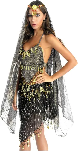 Miniatura 3 de Traje de baile indio para mujer, traje de baile del vientre, traje de disfraz de carnaval de Halloween