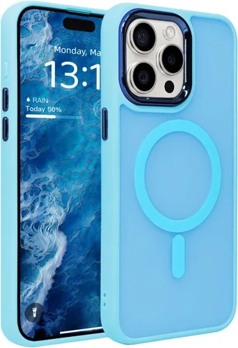 Miniatura 21 de IAIYOXI Funda magnética para iPhone XR [compatible con MagSafe], translúcida mate, delgada, delgada, a prueba de golpes, para mujeres, hombres