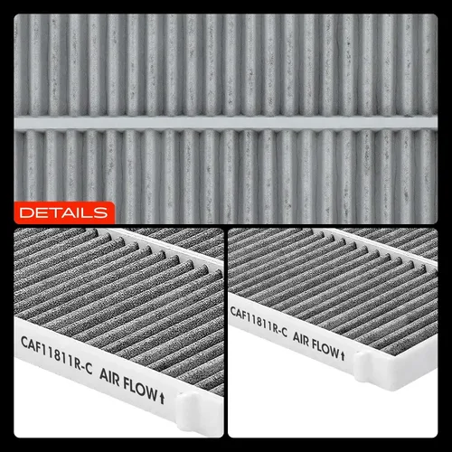 Miniatura 8 de A-Premium Filtro de aire de habitáculo con carbón activado compatible con vehículos Mazda - 3 2014-2018, 6 2014-2021, CX-5 2013-2022