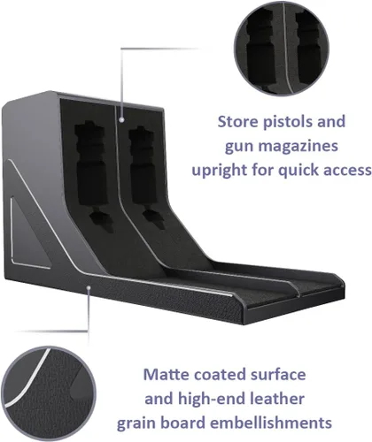 Miniatura 5 de SUMING Cartuchera Universal para Pistola, Soporte para Pistola para Arma de Fuego, Porta Pistola Protectora para Arma de Seguridad, Compatible