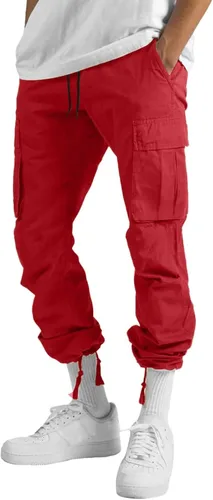 Miniatura 3 de EELHOE Baggy Cargo Pants for Men Ripstop Relaxed Fit Lightweight Trousers Casual Tactical Hiking Bottom Pant Multi Pocket