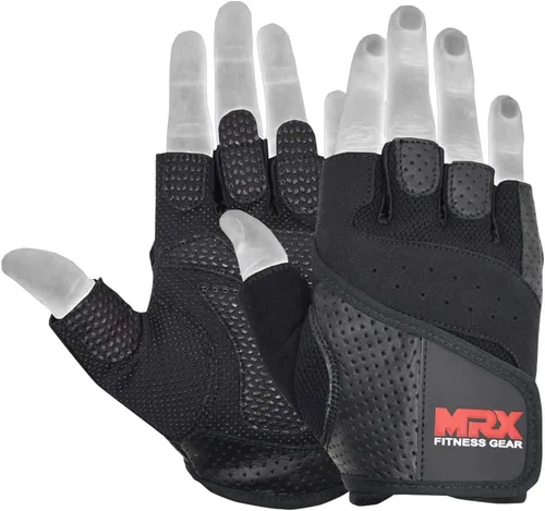 Miniatura 3 de MRX Guantes de levantamiento de pesas Pro Series Gym Fitness Entrenamiento Culturismo Guantes Tamaños