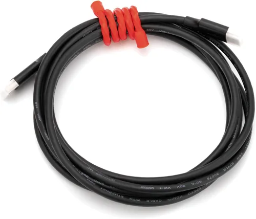 Miniatura 4 de 5 bridas de silicona de 24 pulgadas de diámetro de 0.256 in, bridas de goma reutilizables con núcleo de acero, bridas flexibles para agrupar