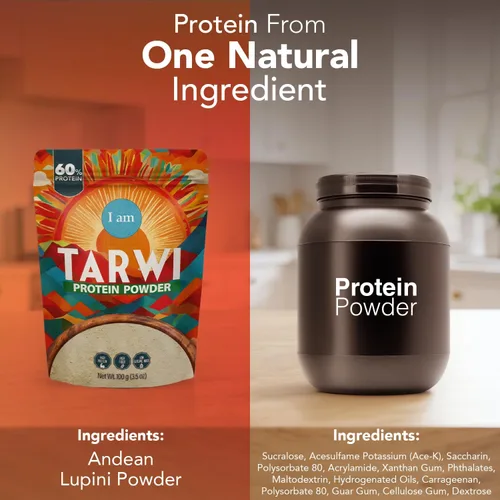 Miniatura 2 de It's Good Energy Tarwi Bean (Chocho) Proteína en polvo – Proteína vegana a base de plantas Rico en fibra de superalimentos, sin lácteos, bajo