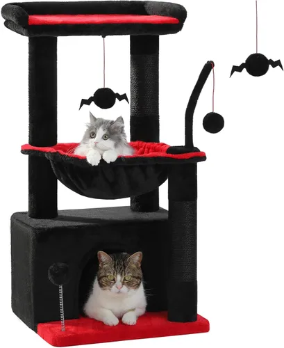 Miniatura 18 de PEQULTI Árbol para Gatos Torre de Gatos para Gatos Grandes con Postes de Rascar Cubiertos de Sisal y Reposo Extra Grande para Gatos