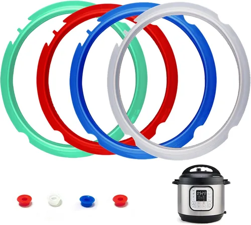 Miniatura 11 de Paquete de 3 anillos de sellado de silicona para olla instantánea de 3 cuartos de galón, anillos de sellado de junta de silicona de repuesto, 3