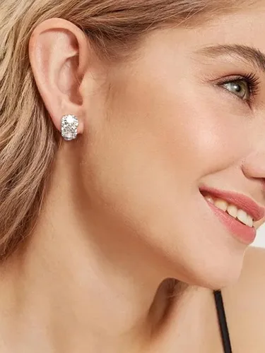 Miniatura 3 de Aretes de diamantes de imitación para mujer, aretes de gota de cristal vintage, aretes de novia para boda, graduación, joyería, Metal, otro