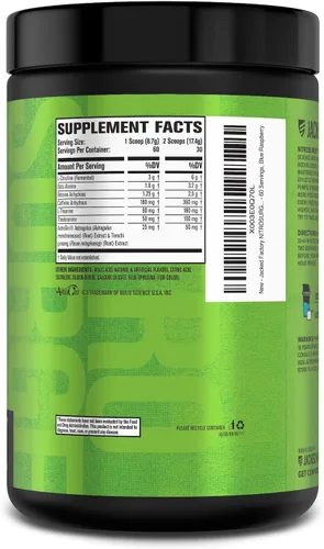 Miniatura 5 de Jacked Factory NITROSURGE Suplemento Pre Entrenamiento - Potenciador de Energía, Ganancias Instantáneas de Fuerza, Enfoque Claro y Bombeos Intensos