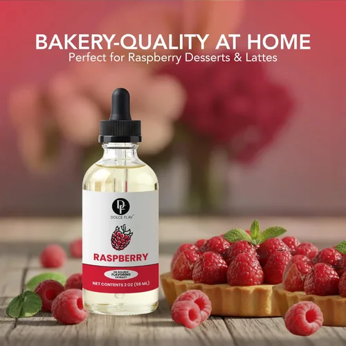 Miniatura 4 de Dolce Flav Extracto de Frambuesa – 2 onzas de saborizante concentrado de frambuesa soluble en aceite, kosher, sin azúcar, para chocolates, caramelos