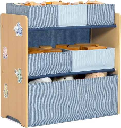 Miniatura 3 de Delta Children - Organizador de juguetes GapKids de 6 compartimientos, certificado Greenguard Gold, azul índigo
