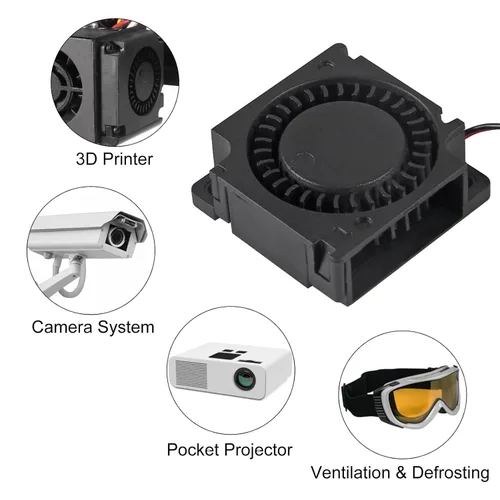 Miniatura 7 de 6 unids 3010 5V ventilador ventilador 1.181x1.181x0.394 in cojinetes de manga sin escobillas DC ventilador de enfriamiento con 2 pines terminal