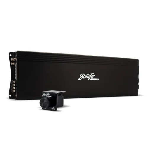 Miniatura 9 de STINGER Audio MT-700.1V2 Monoblock de 700 Watts RMS Amplificador de Subwoofer Compacto para Audio de Coche con Control Remoto, Botón de Graves
