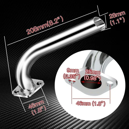 Miniatura 6 de FVRITO Tubo de escape y colector para CT200u Coleman BT200X CT200U-EX KT196 Mini Bicicleta Go Kart Predator 212cc 224cc 196cc 6.5HP GX160 GX200