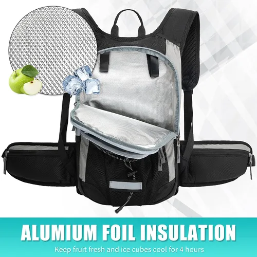 Miniatura 2 de Mochila de hidratación para senderismo con bolsa de agua - Miracol Bolsa de agua aislada con vejiga de 2L