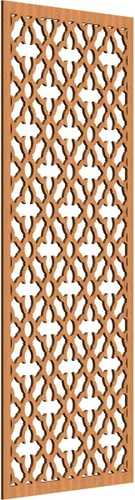 Miniatura 113 de Madison Paneles de pared decorativos de madera con calado, 9 3/8 pulgadas de ancho x 24 3/8 pulgadas de alto x 3/8 de alto, roble rojo rojo (Red Oak)