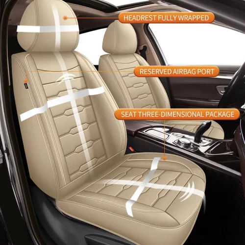 Miniatura 3 de AOMSAZTO Fundas de asiento de automóvil de ajuste personalizado para Cadillac ATS 2013-2018, fundas de cojín de vehículo, protectores de asiento